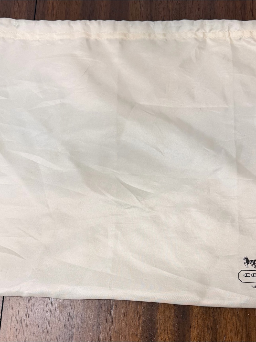 Coach Ivory Satin Handbag Dust Bag